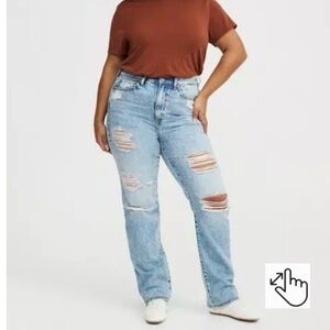 NWT Torrid High-Rise Straight Jeans